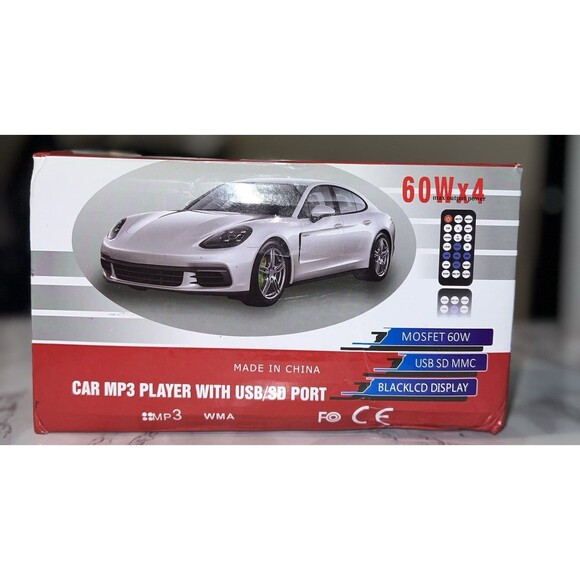 JSD520 Single 1 Din Bluetooth Radio Car Stereo Audio AUX/FM/SD/MP3 Player Remote - Picture 3 of 12